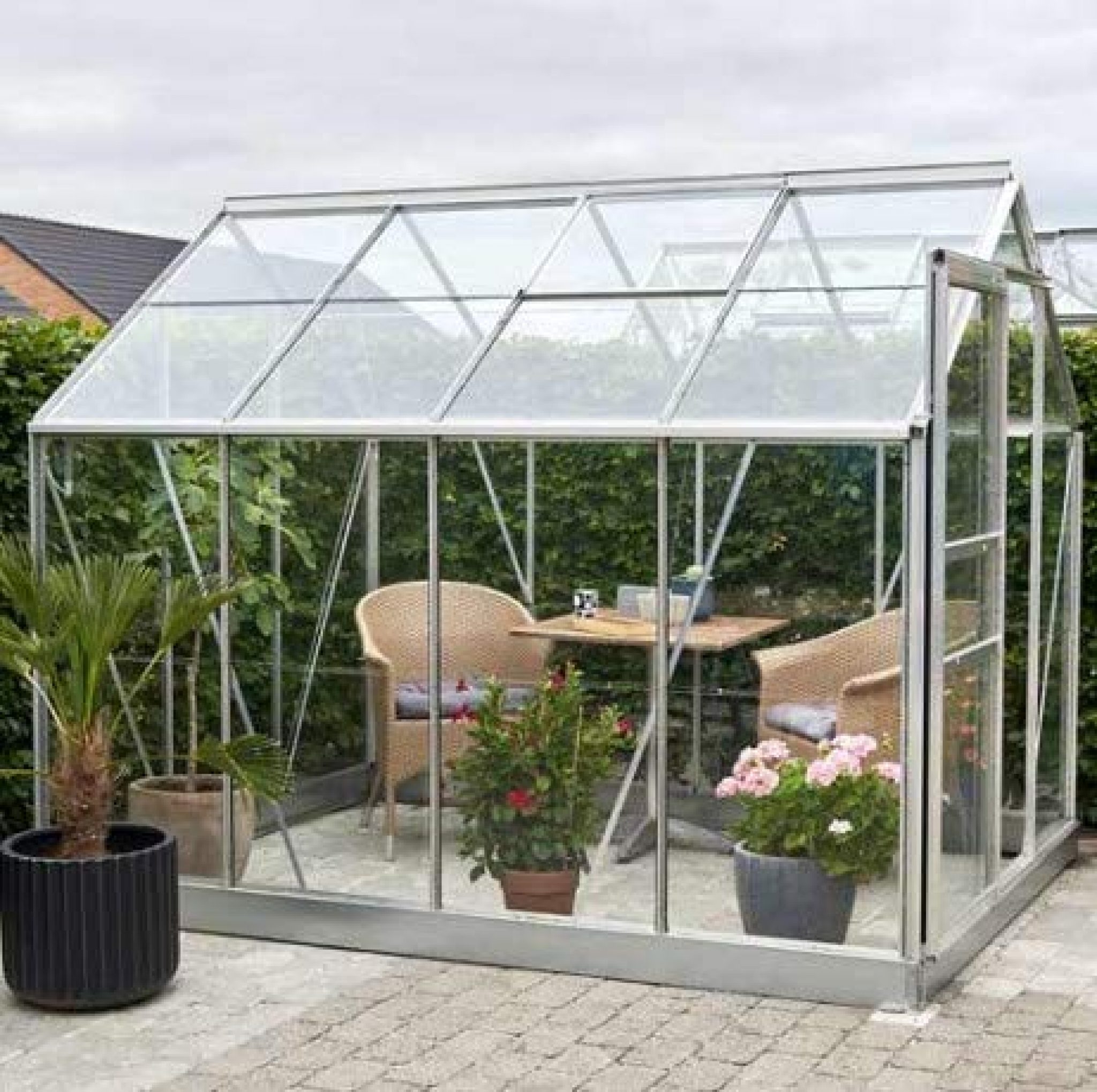 HALLS Popular 86 5 m² Serre en Verre horticole Le Meilleur Choix Jardin