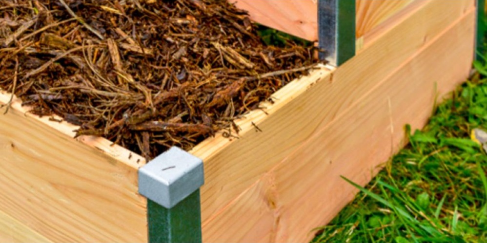 Balcomposteur - Potager en bois avec composteur intégré, vente au meilleur  prix