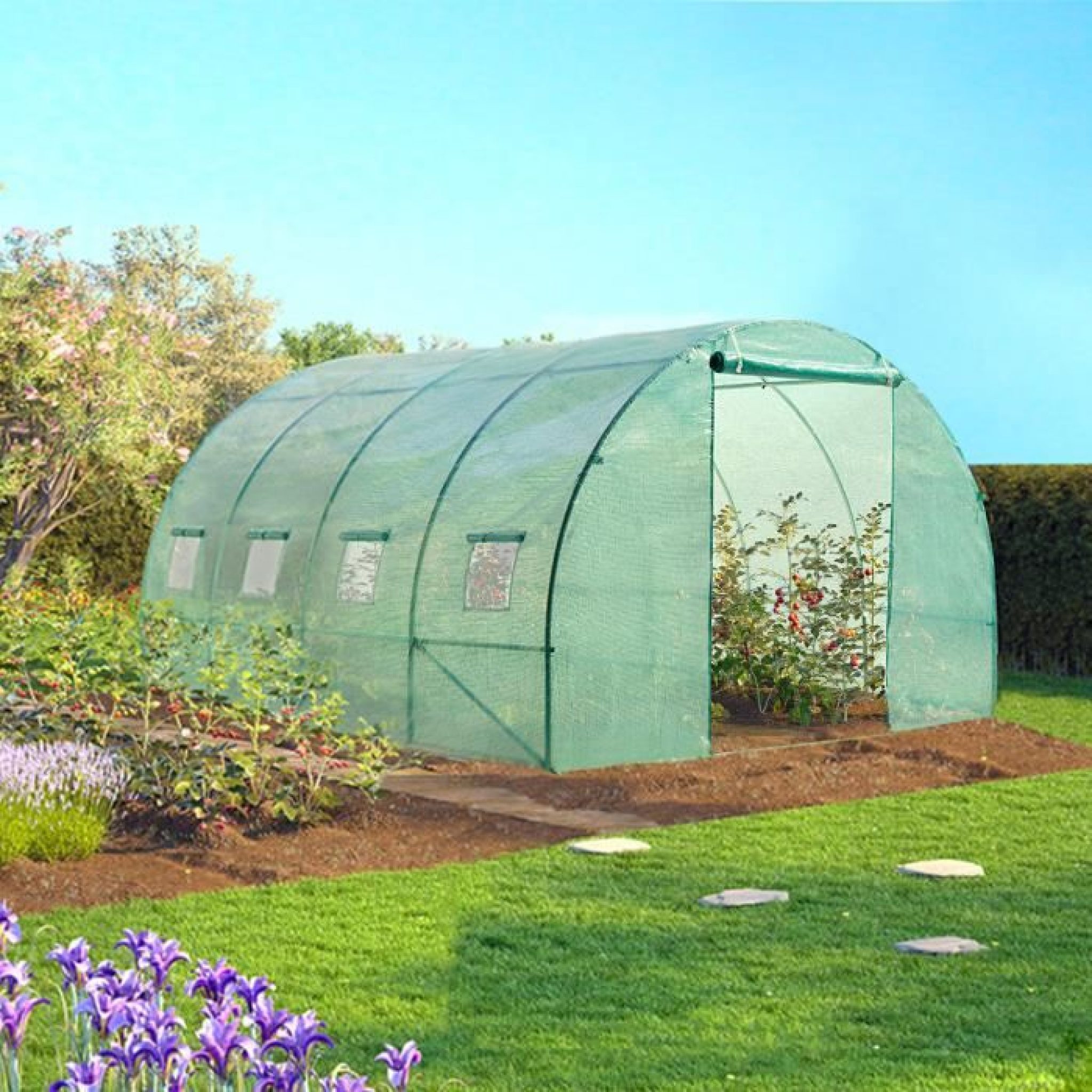 Serre Tunnel 12 m² Zebra 4x3M - Serre de Jardin Maraichère - Le ...