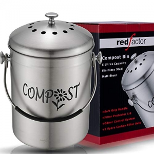 RED FACTOR Deluxe Seau Compost (Designer Mat, 5 litres)